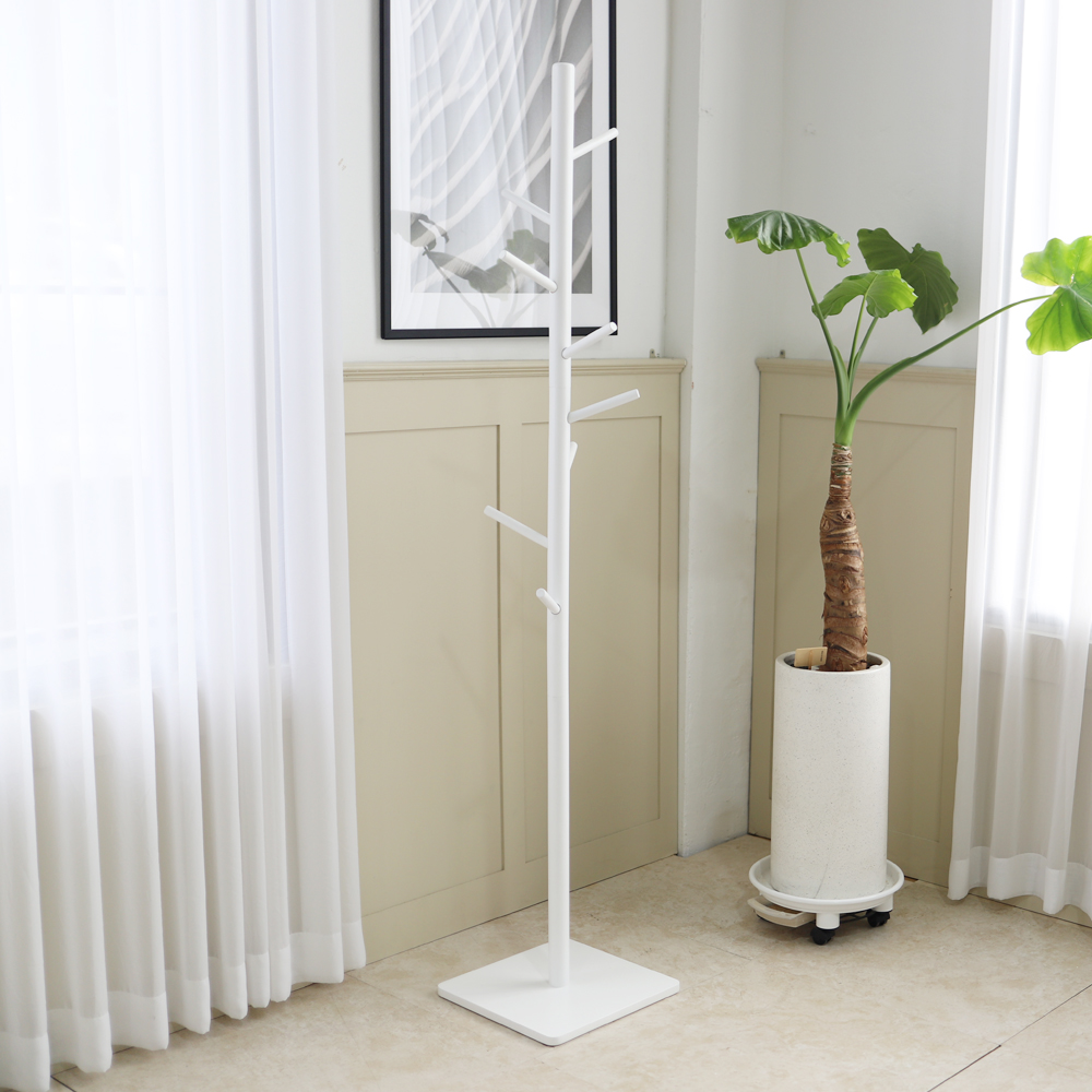 트리스토어 원목 행거 우드 스탠딩 행거 원목 스탠드 옷걸이