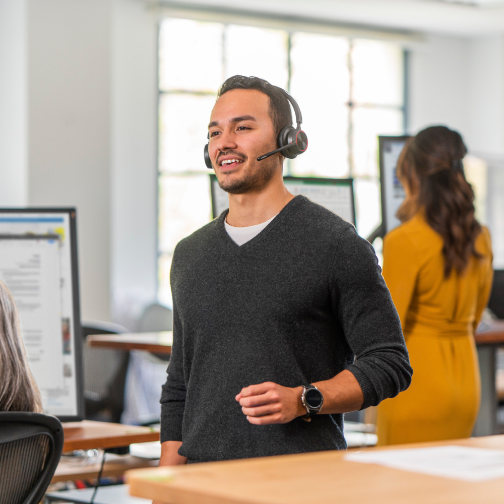 Poly 보이저 4320 4300 UC 무선 헤드셋 노이즈캔슬링 업무용 블루투스 헤드폰 - 상세 이미지 5