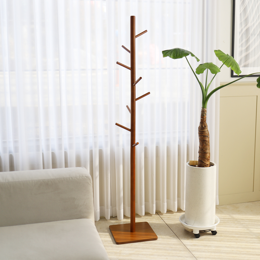 트리스토어 원목 행거 우드 스탠딩 행거 원목 스탠드 옷걸이