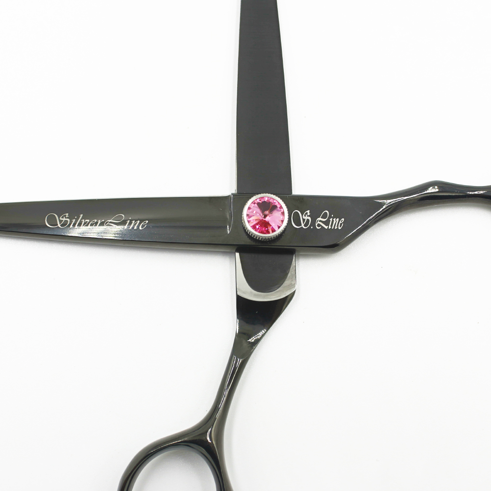 실버라인펫 BS 강아지 미용 블랙 민가위 7인치 7.5인치 8인치 셀프 애견미용가위 이미지 4