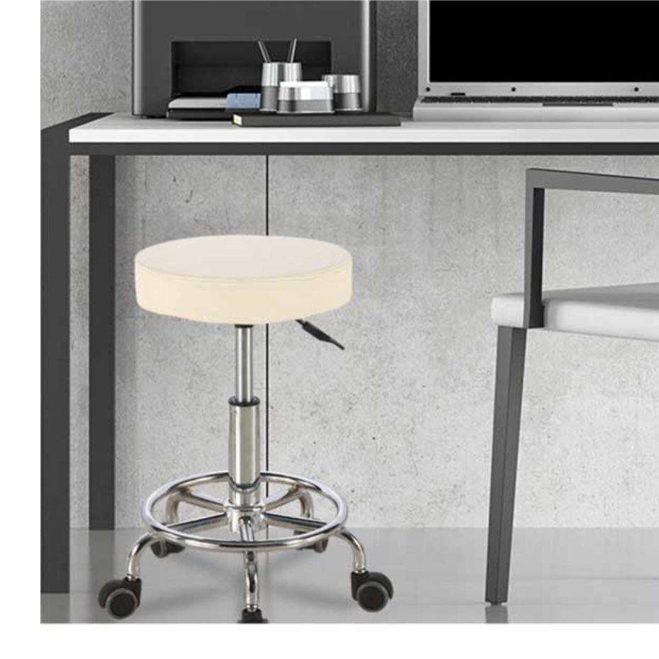 등받이없는 동그란의자 높은 바퀴달린스툴 진료 의자