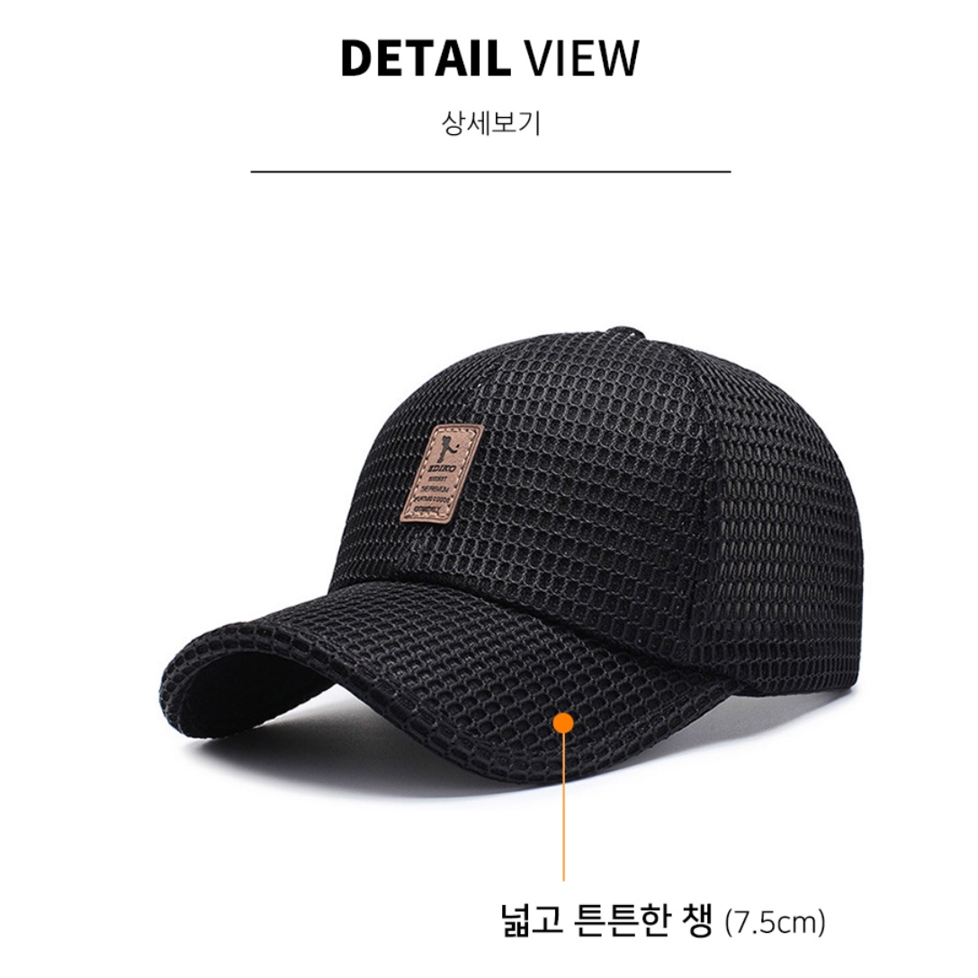 매쉬 남자 여자 테니스모자 남성 여성 런닝 모자 헬스모자 피트니스 메쉬 테니스용 헬스장 - 상세 이미지 4