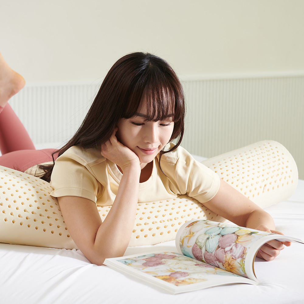 슬립스파 천연 라텍스 바디필로우 안고자는 베개 냉감 대형 롱쿠션 긴베개 - 상세 이미지 5