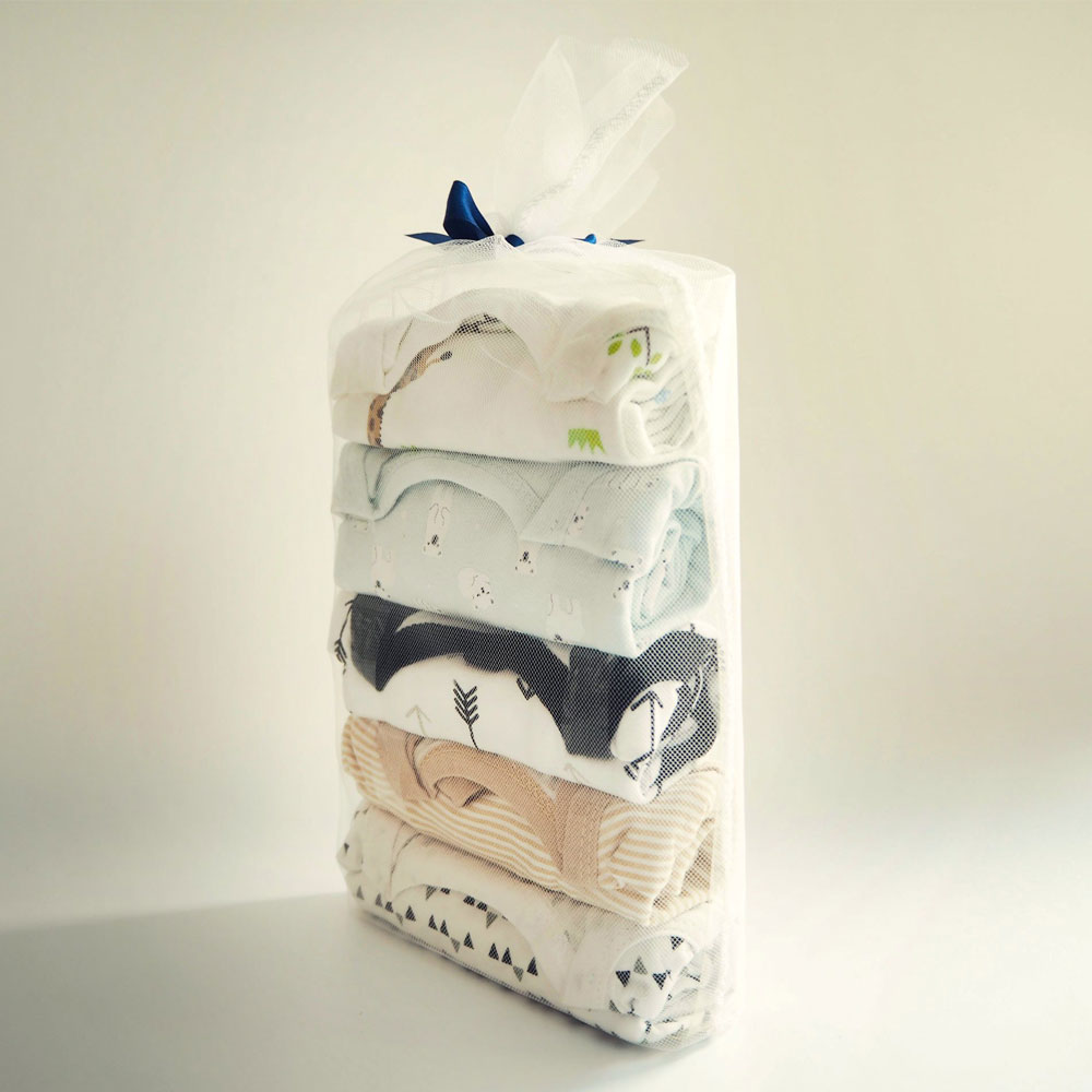 신생아 아기옷 바디슈트 우주복 실내복 출산선물 5종 - 상품 이미지