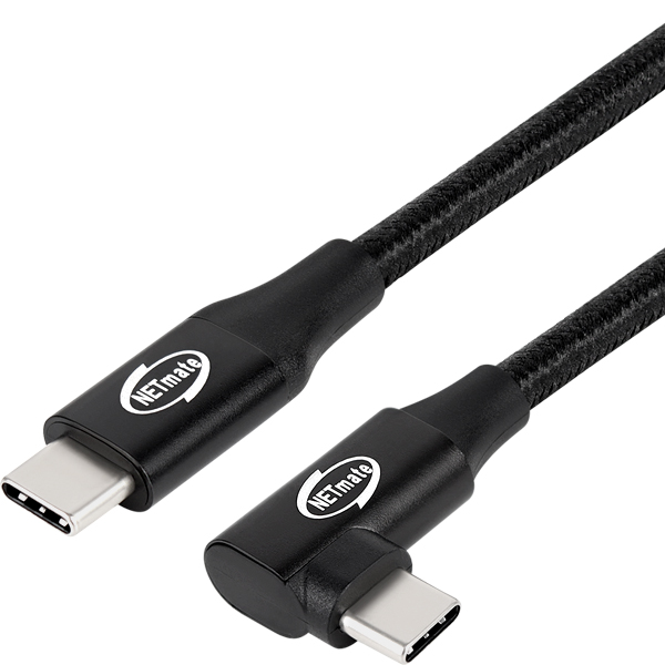 강원전자 넷메이트 USB3.1 Gen2 CM-CM 꺾임 케이블 1m NM-UNC301L - 상세 이미지 2