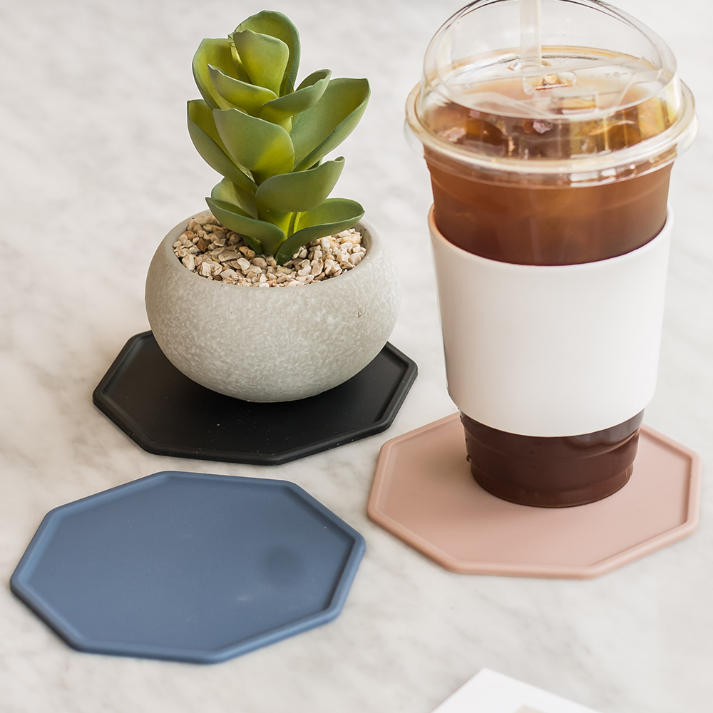 플라이토 실리콘 폴리곤 컵받침 티코스터 11cm - 상세 이미지 3