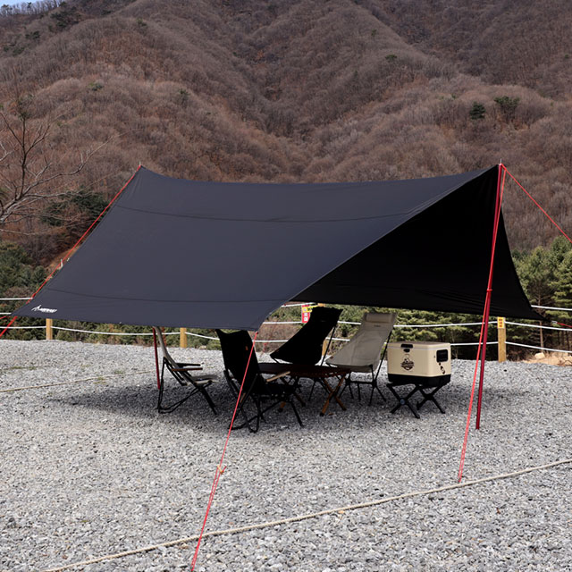 아베나키 멀티펑션 암막 블랙코팅 타프 L (내수압 10000mm) - 상세 이미지 4