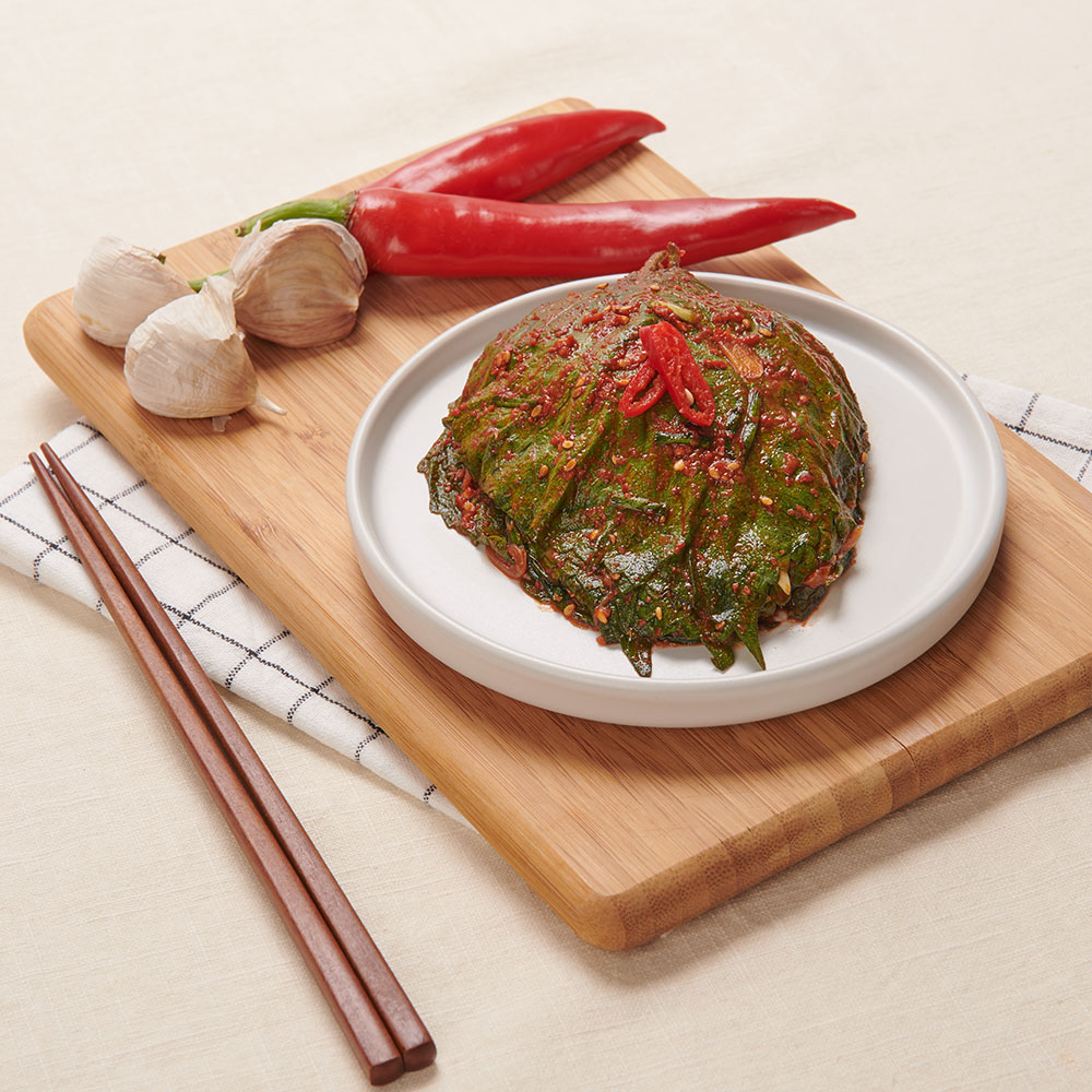 김권태 김치 옥과 맛있는 전라도 깻잎김치 1kg 국내산 100% 재료 - 상세 이미지 2