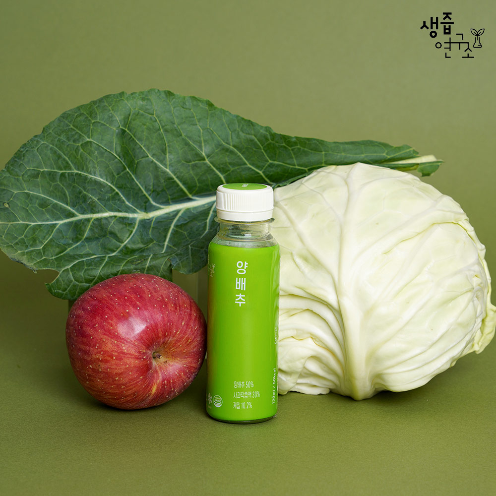 [생즙연구소] 물 한방울 넣지 않은 100% 착즙 양배추주스 120ml x 14개 이미지 6