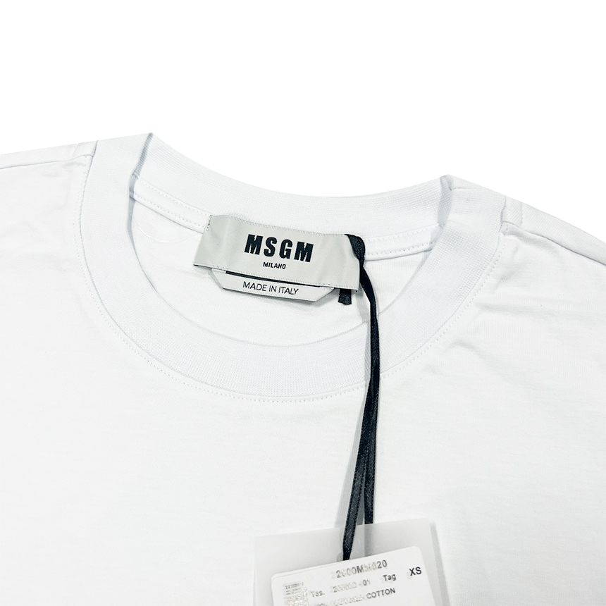 MSGM 반팔 티셔츠 2000MM520 200002 01 박스 로고 이미지 3