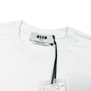 MSGM 반팔 티셔츠 2000MM520 200002 01 박스 로고 착용 후기 | 사이즈/핏 총정리 - 상품 이미지 3
