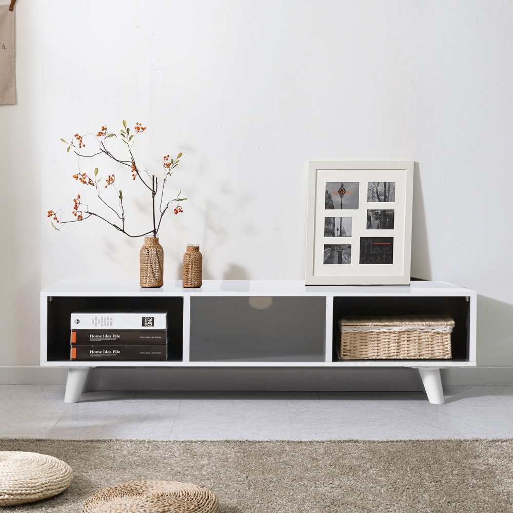 퍼플뉴 미니 원룸 폭좁은 티비다이 거실장 1000 2서랍