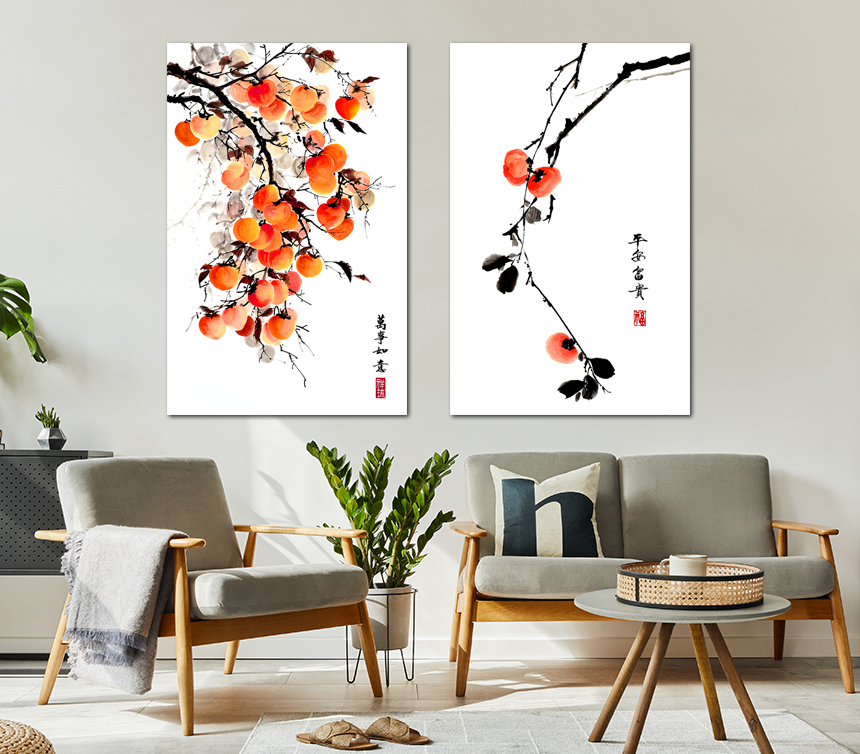 감그림 거실 액자 안방 풍수지리 인테리어 가게오픈선물 감그림1중형 - 상세 이미지 3