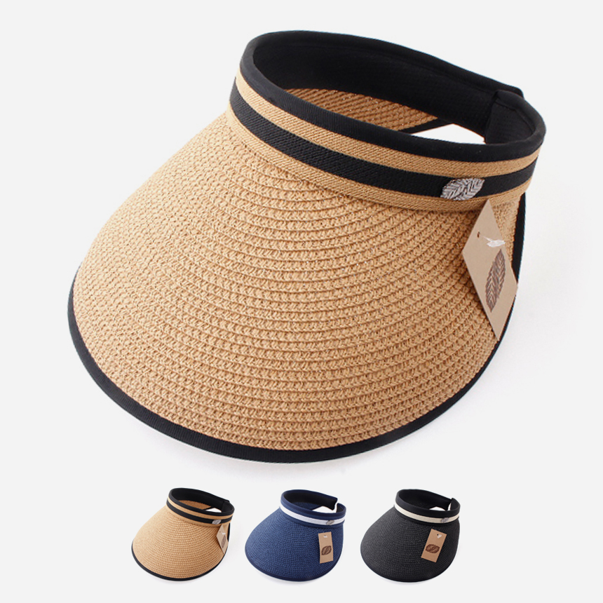 여름 남자 여자 선캡 뚜껑 없는 햇빛 가림 창 모자