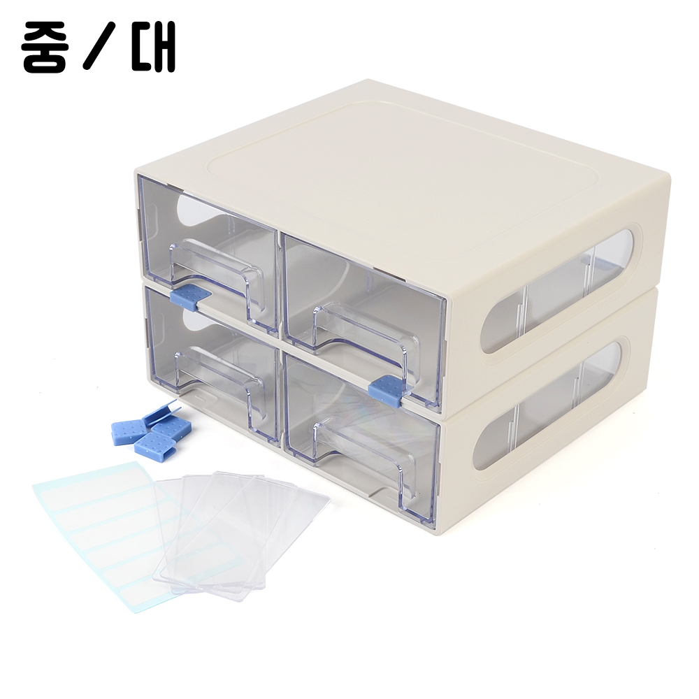 미니서랍함 부품정리함 책상 미니서랍 멀티박스 4단 - 상세 이미지 2