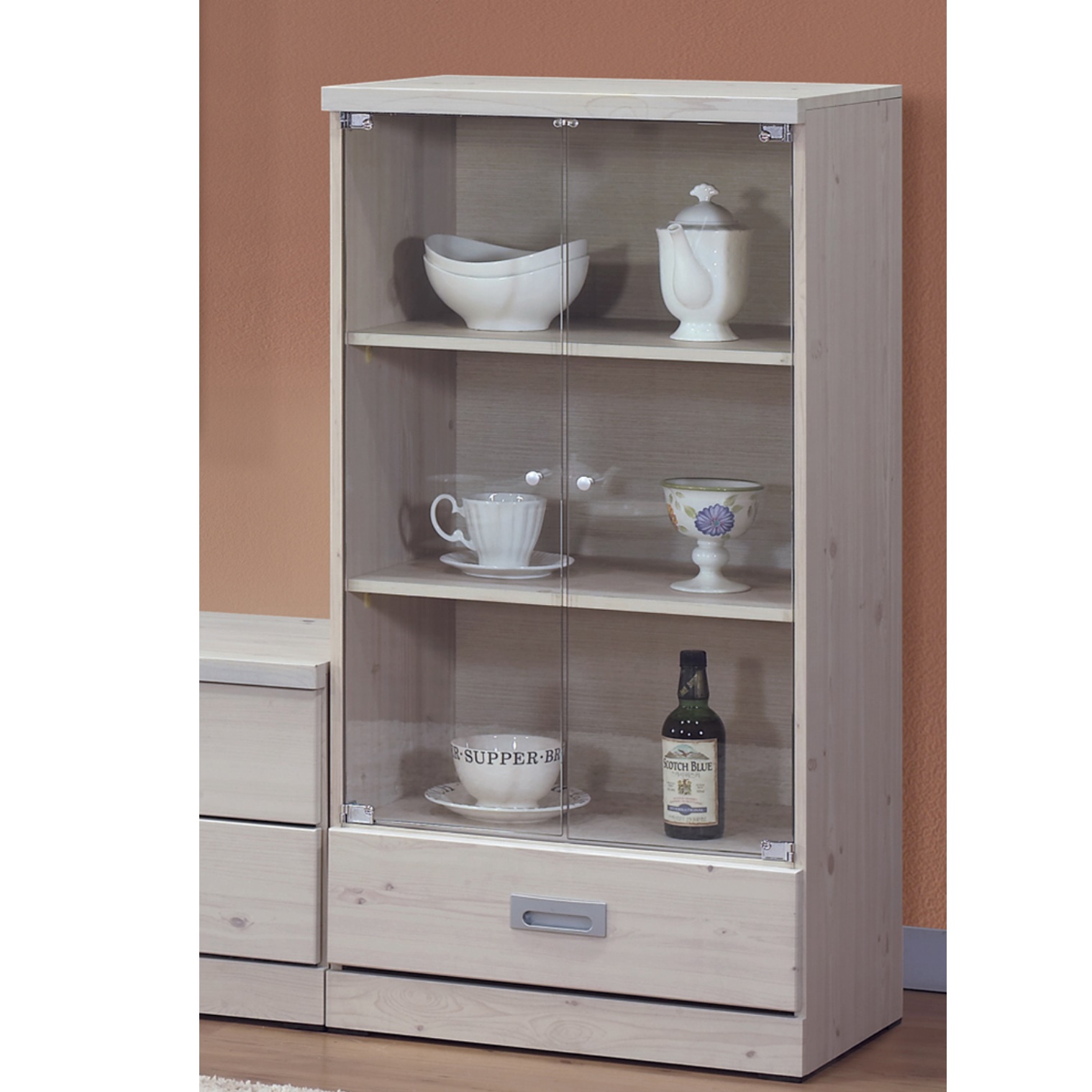 작은 장식장 트로피 상패 술 장식장 양주 위스키 유리 진열장