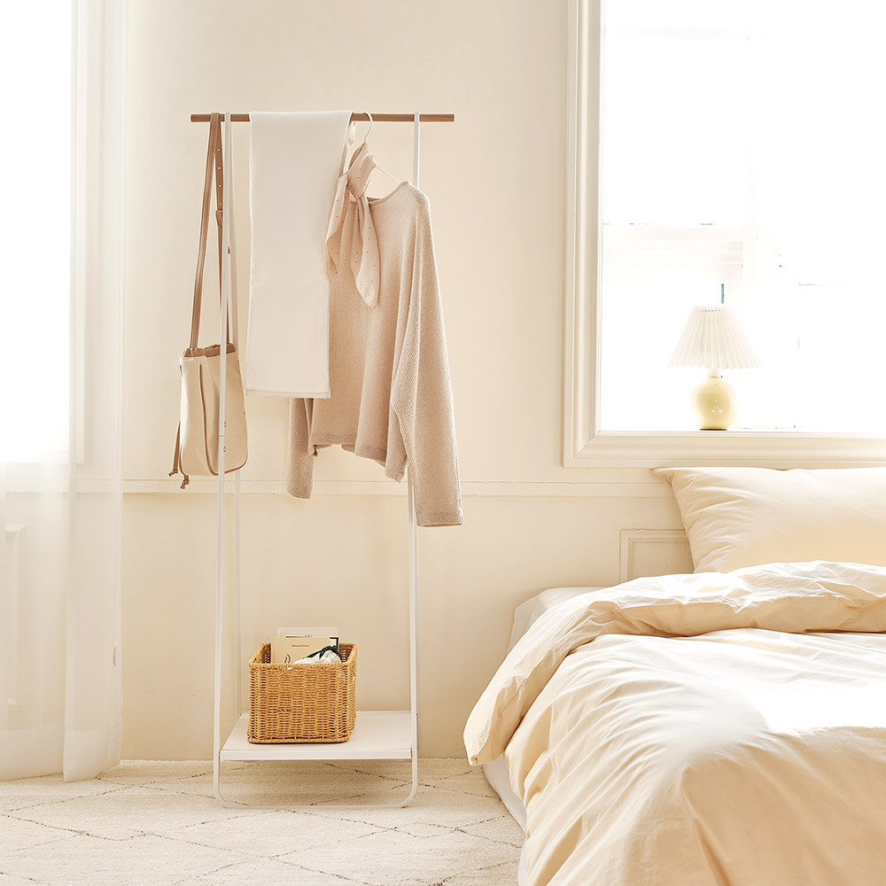 룸앤홈 철제 옷걸이 노르딕 스탠드 선반 행거