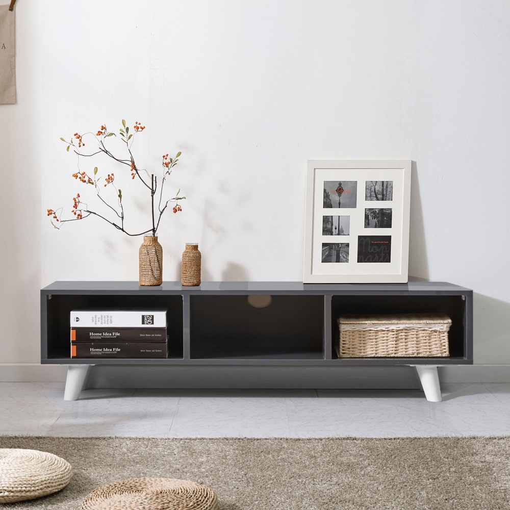 퍼플뉴 미니 원룸 폭좁은 티비다이 거실장 1000 2서랍