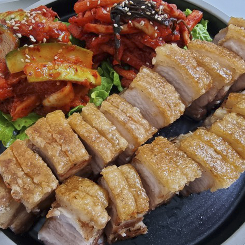 삼형제고기 한돈 오겹살 미박삼겹살 생 통 구이 수육 400g 이미지 3