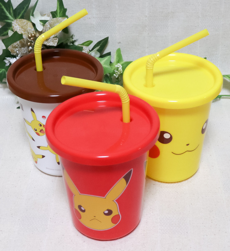 스케이터 포켓몬스터 피카츄 캐릭터 빨대컵 3P세트 320ml - 주방·식기 - 하카타몰