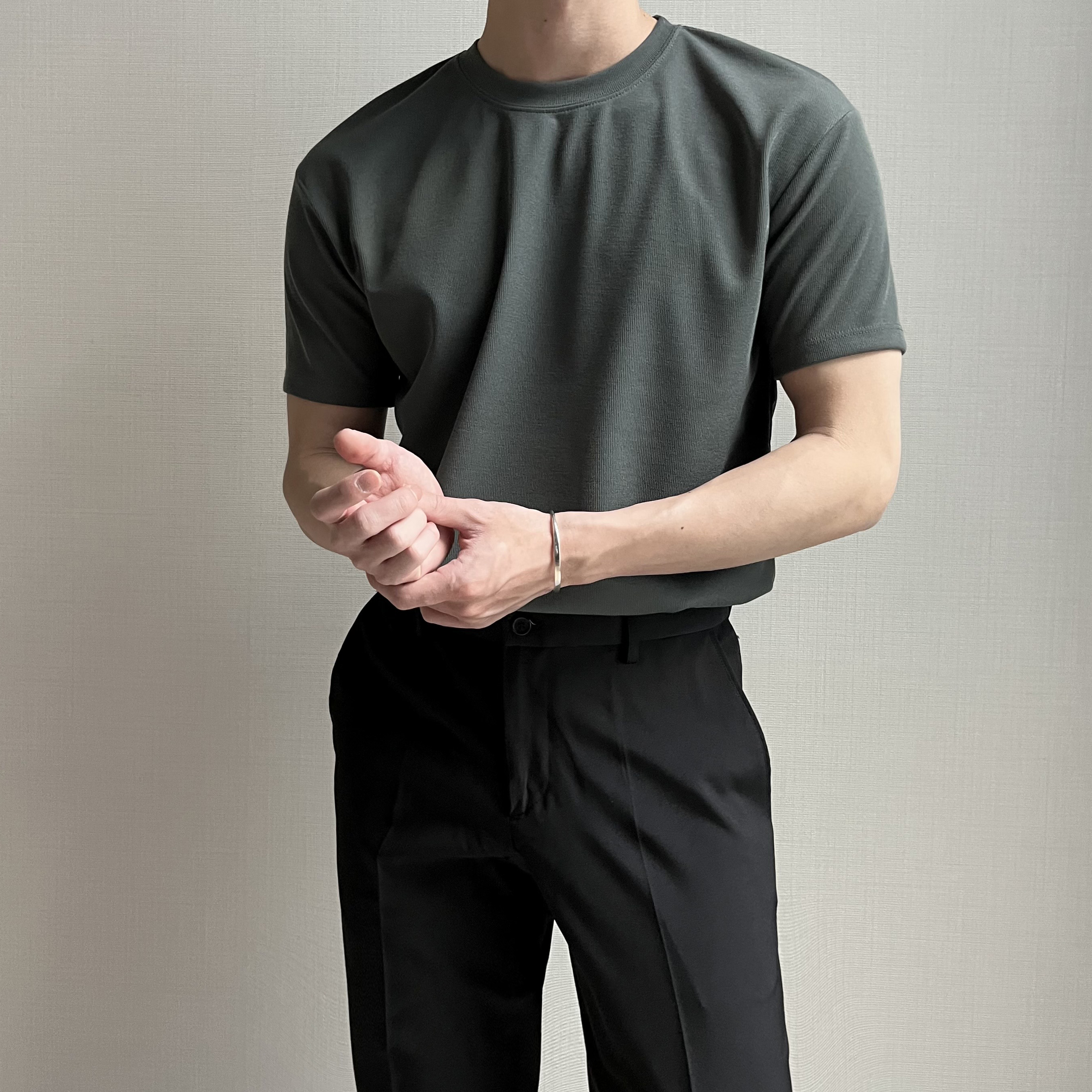 머슬핏반팔 헬스티셔츠 크로스핏 이미지 3