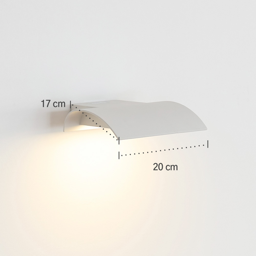 LED 벽등 벽조명 외부 페이퍼 7W 실외 벽부등 조명등 블랙 - 상세 이미지 5