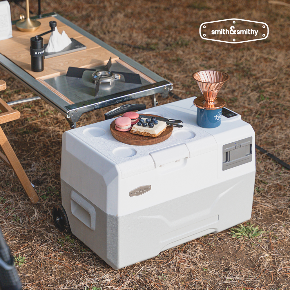 스미스앤스미시 캠핑냉장고 아이스투고 30L 무선냉장고 차량 이동식 화이트