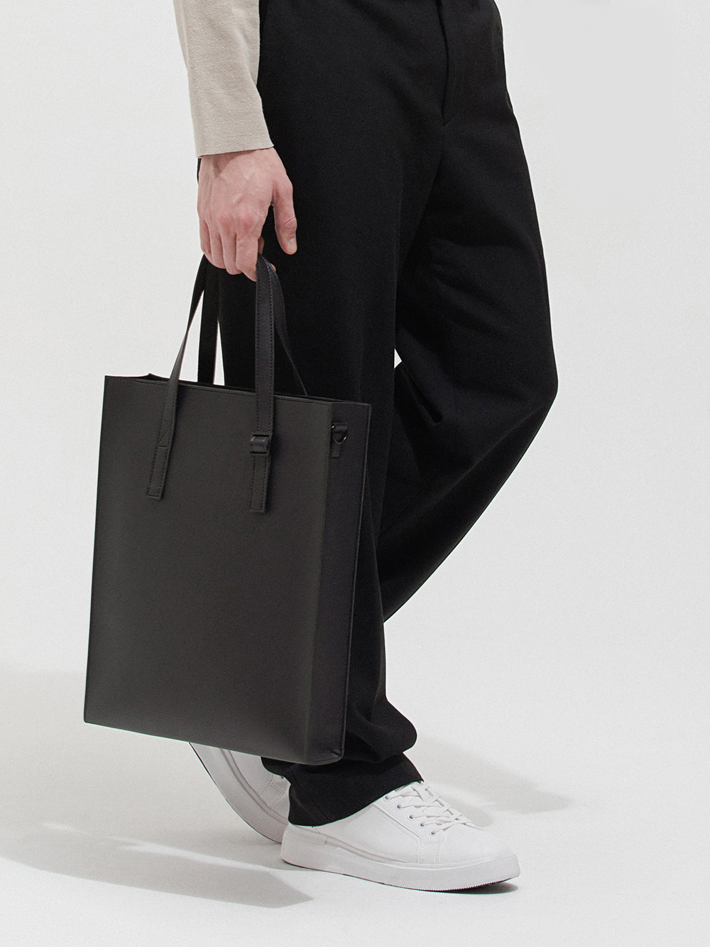 퀄팩 에센셜 레더 토트백 360 / 남자 크로스백 서류가방 출근가방