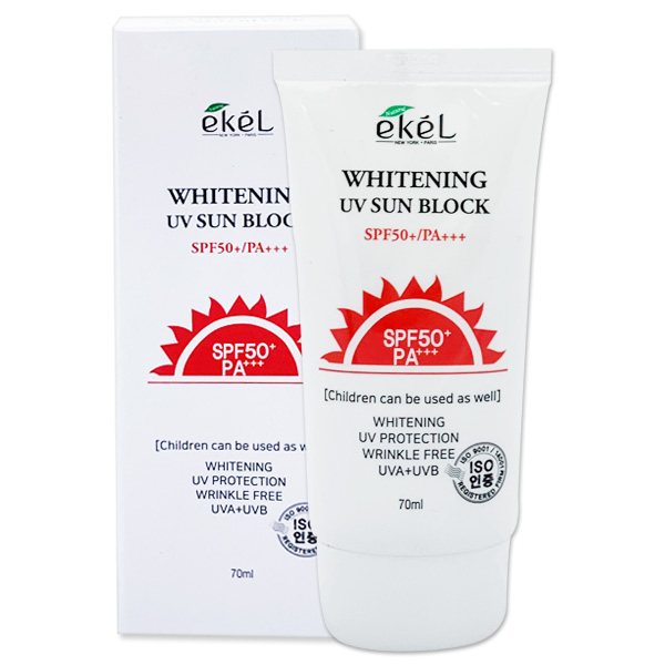 이켈 UV 화이트닝 유브이 알로에베라 선블록 선크림 선택형 70ml 3세트 : 뷰티다이아