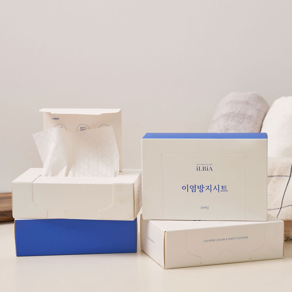 일비아 건조기시트지 40매+이염방지시트 30매 - 상세 이미지 2