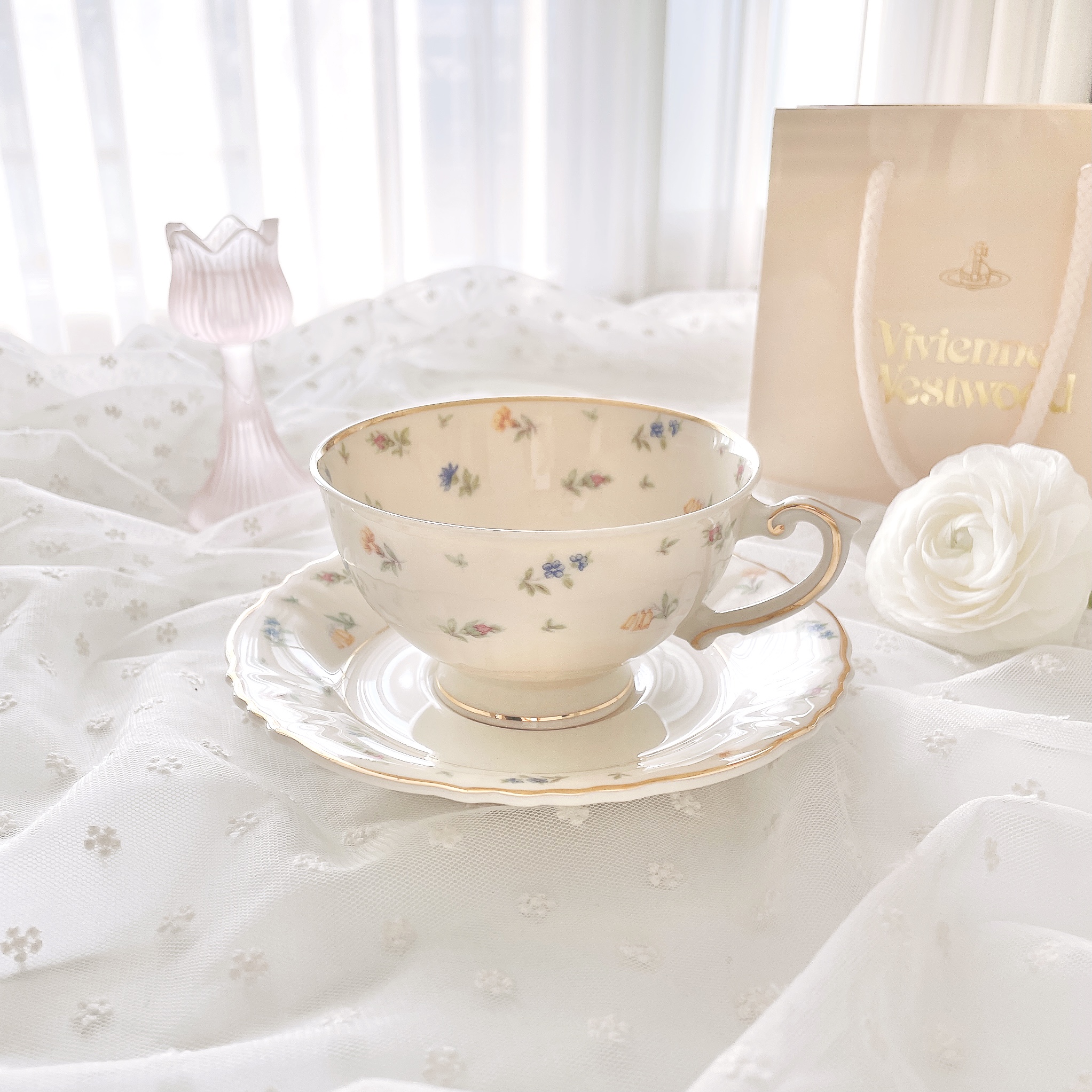 시라쿠스 수잔 수잔느 앤틱 커피잔세트 빈티지찻잔