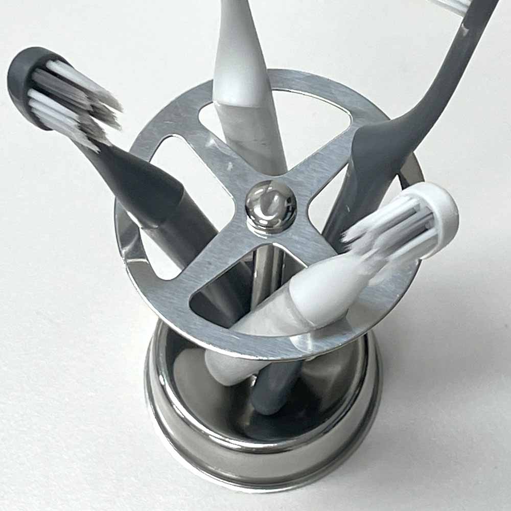 스텐 4구 칫솔꽂이 치솔 거치대 보관함