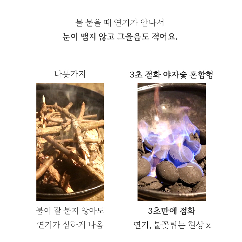 원콜바베큐 숯 혼합형 2kg 야자숯 캠핑 불멍 준비물 - 상세 이미지 5