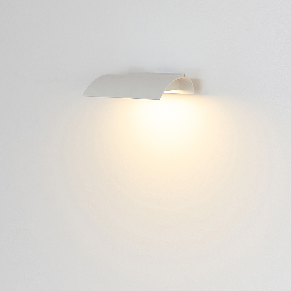 LED 벽등 벽조명 외부 페이퍼 7W 실외 벽부등 조명등 블랙 - 상세 이미지 4