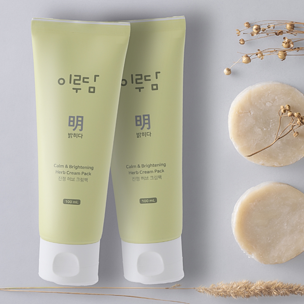 이루담 진정 허브크림팩 피부진정 수분공급 저자극팩 - 메인 이미지