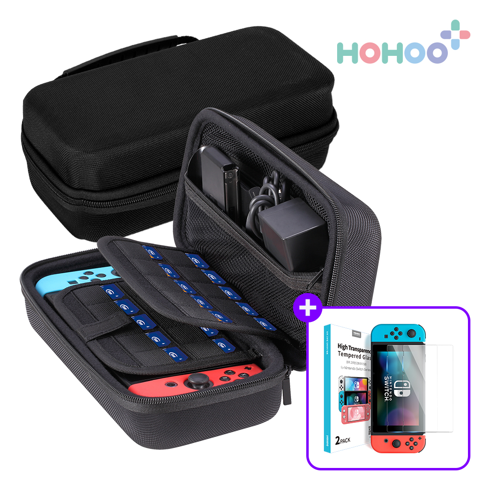 닌텐도 스위치 파우치 올인원 가방 케이스 액정필름 세트 - 상품 이미지