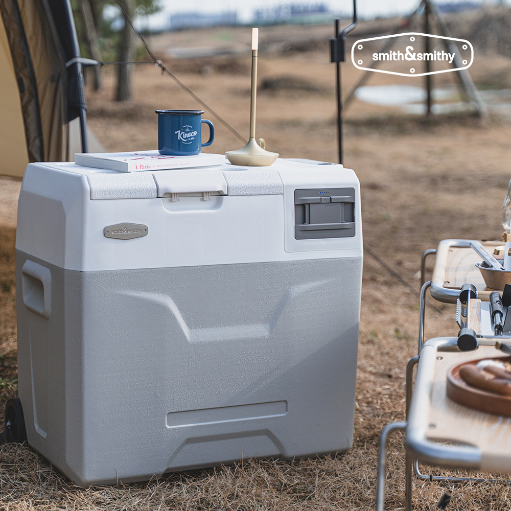 스미스앤스미시 차량냉장고 아이스투고 50L 무선 캠핑 이동식 화이트