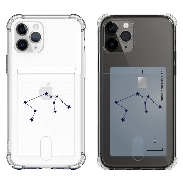 별자리 물병자리 탄생일 투명 카드 케이스