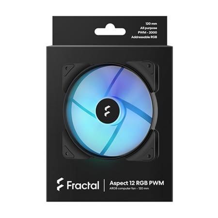 Fractal Design Aspect 12 RGB PWM Black 1PACK 시스템 케이스 쿨러