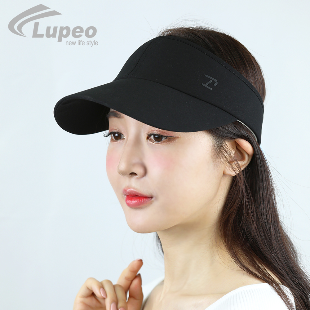 루페오 여성 리본 썬캡 와이드챙 썬바이저 자외선 차단 골프 등산 모자 - 상세 이미지 2