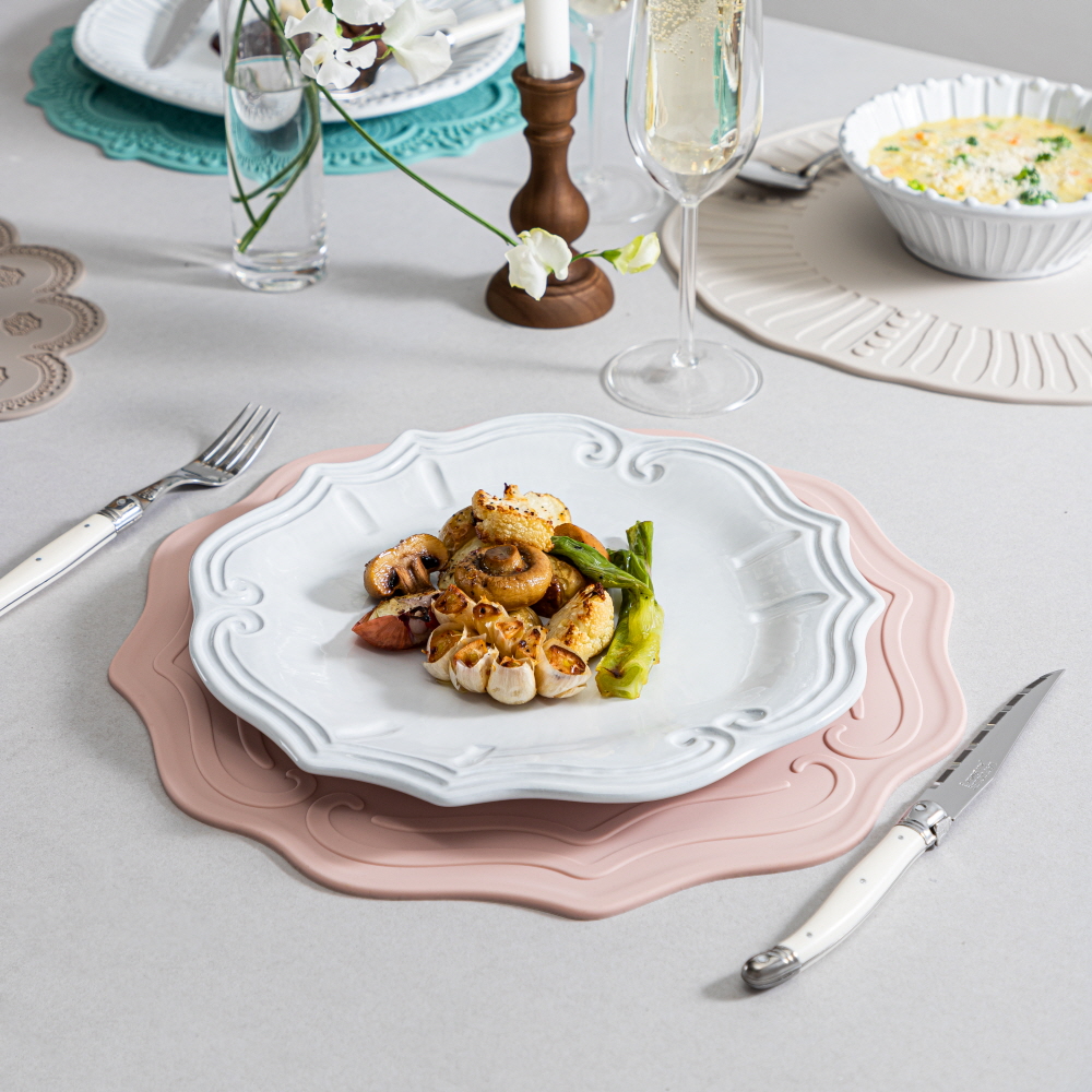 VBC까사 실리콘 식탁매트(라운드) 바로크