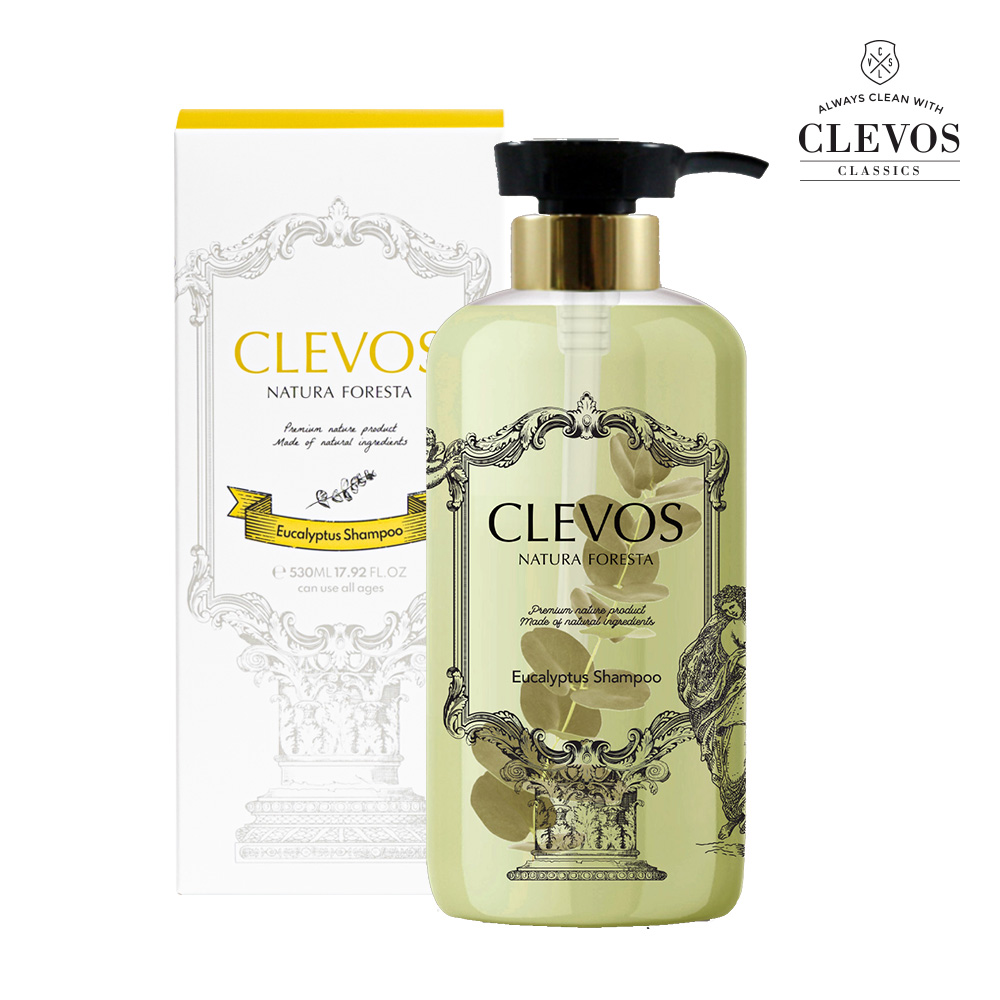 클레보스 천연 임산부 샴푸 약산성 무실리콘 지루성 두피 유칼립투스 530ml