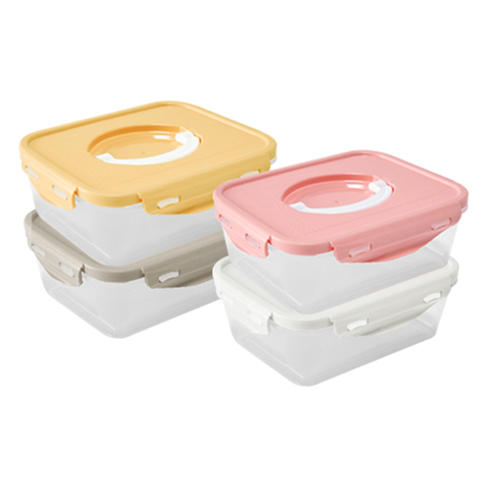 이지앤프리 밀폐 보관용기 추천템 사랑스러운 컬러 러블리락 원핸들 반찬통 1.4L X 5P 소용량부터 대용량까지 다양한 시리즈 - 상세 이미지 5
