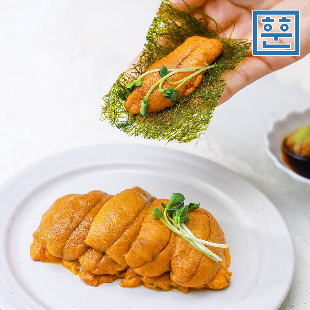 우니 성게알 특품 훈훈수산 홈마카세 보라성게