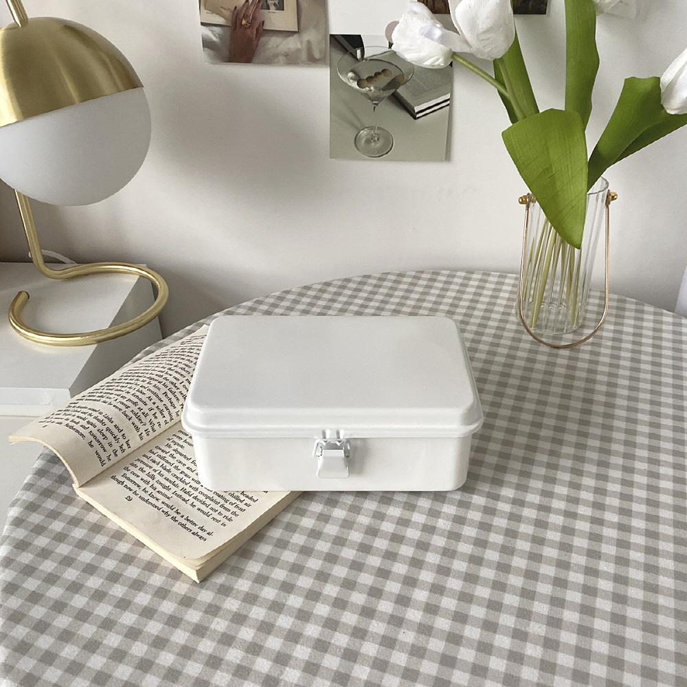 벨벳 빈티지 체크 테이블보 감성 식탁보 책상 돌상 화장대 협탁 원형 사각 홈캠핑 테이블천