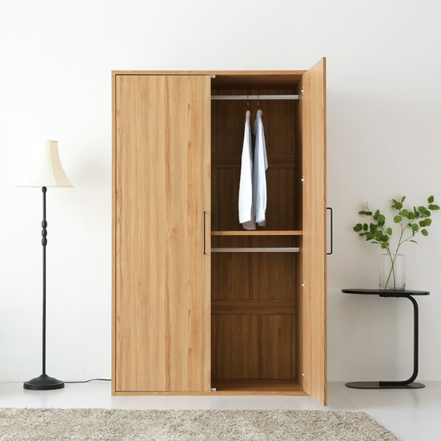 [희망일배송]  미란스 2문 옷장 D타입 WRM195120D 1200x630x1950mm, 2단, 캄포어베니어 1336.0714 이미지 7