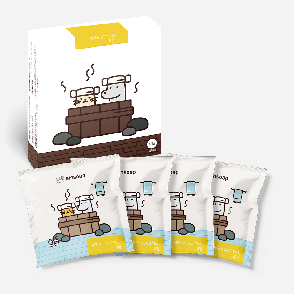 고양이 강아지 목욕용품 아로마솔트타임(레몬)60g