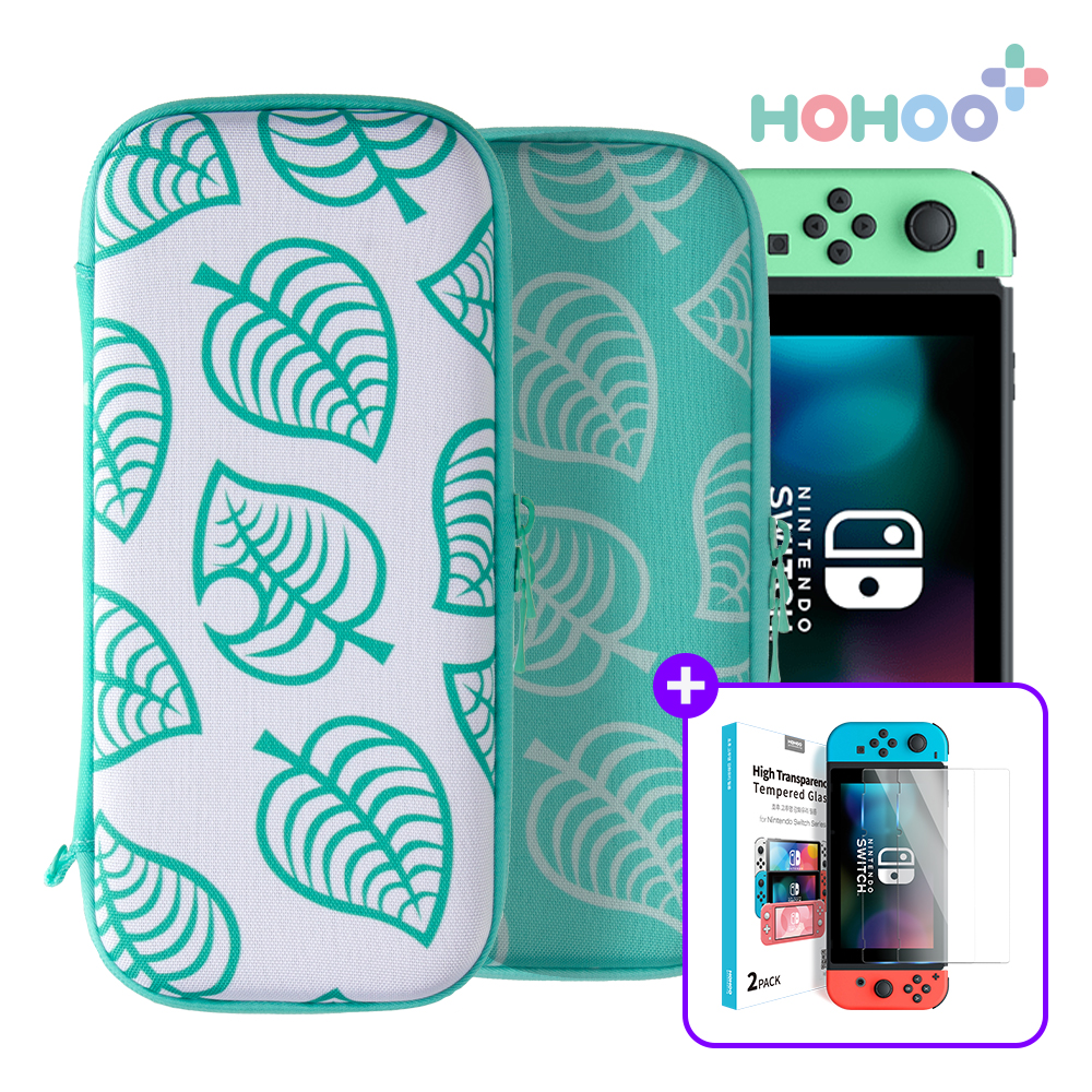 (필름포함) 닌텐도 스위치 OLED 파우치 케이스 가방 동숲  V11