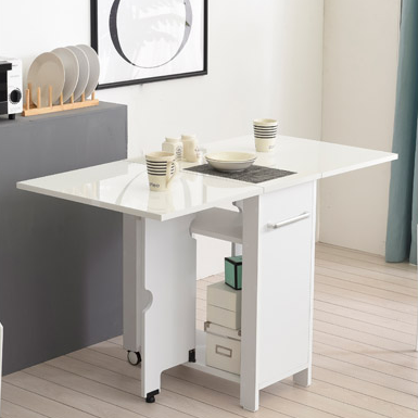 접이식 식탁 확장형 테이블 미니 2인 원룸 식탁 멤브레인