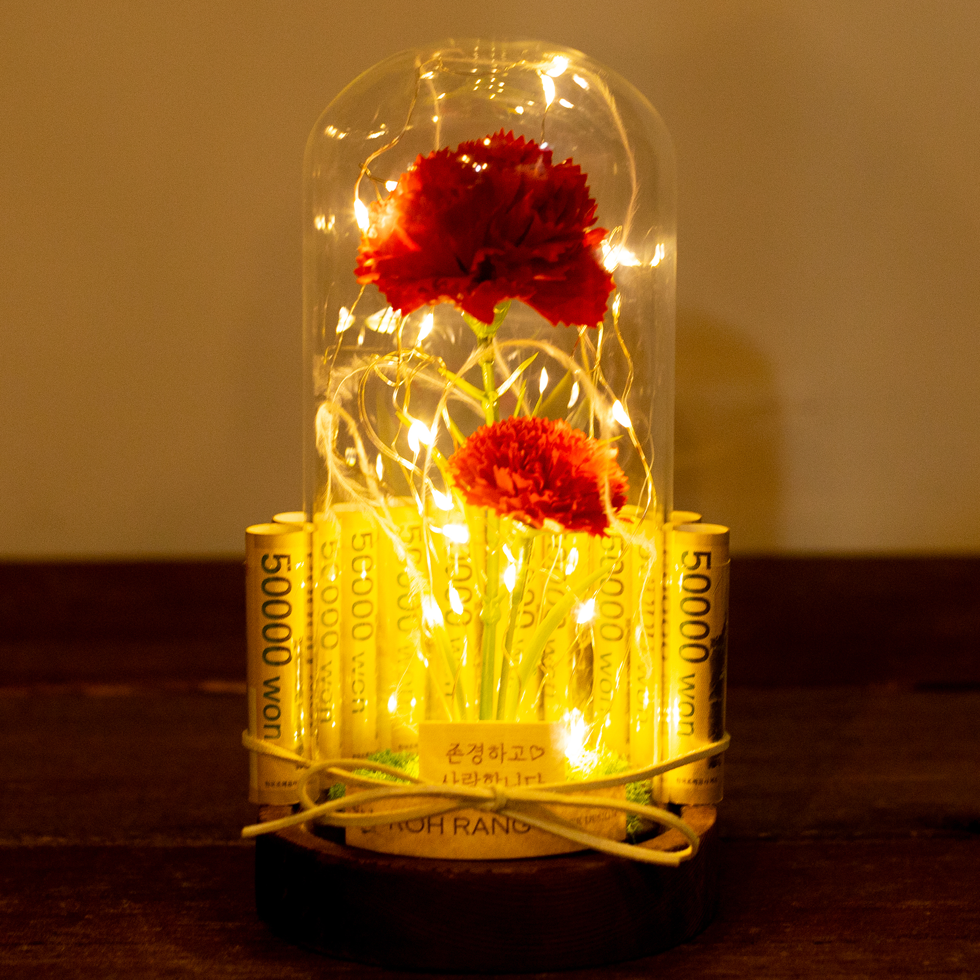 카네이션용돈박스 어버이날 플라워박스 비누꽃바구니 꽃선물 리스펙C1머니